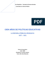 Políticas educativas en Uruguay: La escuela pública uruguaya (1877-1972