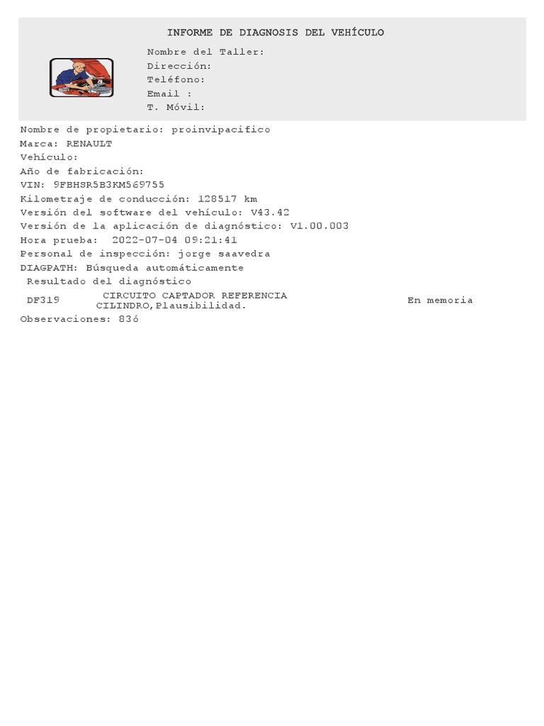 RENAULT C digo De Error 987497000227 20220704092050 PDF