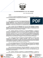 Resolucion Presidencial N 219-2021-Sernanp PDF