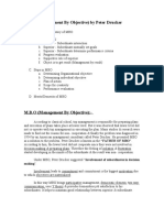 M.B.O (Management by Objective) by Peter Drucker: Making"
