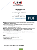 OS Module 1 Contineous Allocation