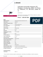 Telemecanique Inductive Proximity Sensor (XSA-V11373L10) Manual