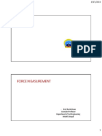 Force Measurement: - Prof. Ruchi Khare Associate Professor Department of Civil Engineering MANIT, Bhopal