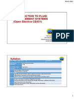 Introduction To Fluid Measurement Systems (Open Elective CE451)