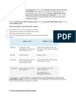 Cost Accounting Theory