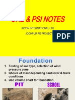 Ohe & Psi Notes: Ircon International LTD Jodhpur Re Project