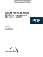 Asset Management - Whole-Life Management of Physical Assets