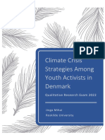 Climate Crisis Strategies Among Youth Activists in Denmark: Qualitative Research Exam 2022