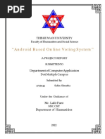 Android Based Online Voting System DMC Final Year Project