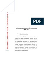 Modelo de Programa de Modificación de Conducta