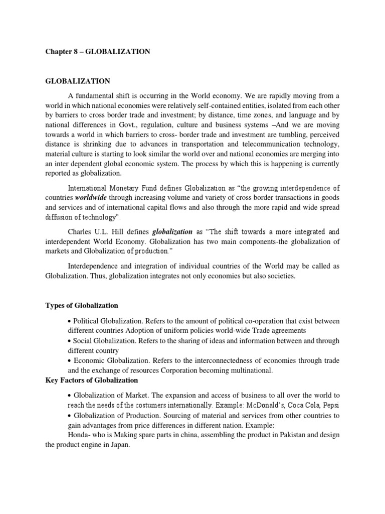 Understanding Globalization Dynamics | PDF | Globalization | Economies