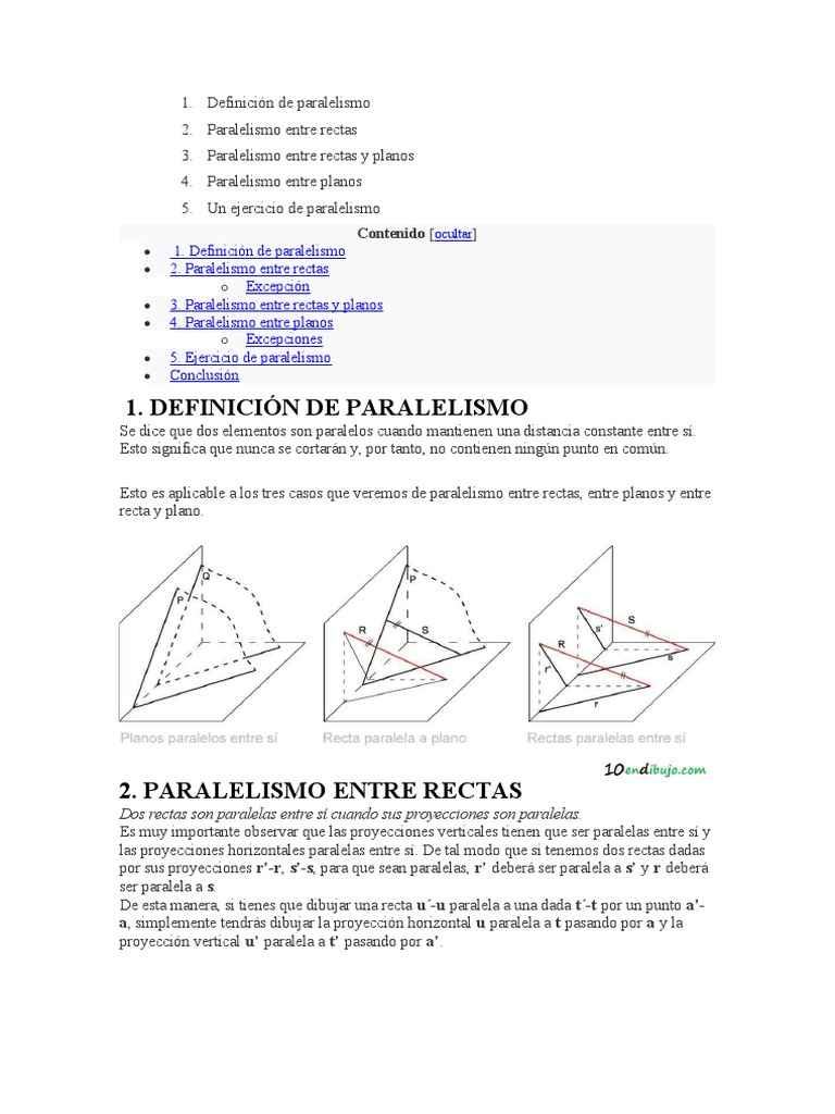 Paralelismo | PDF | Geometria plana) | Geometría