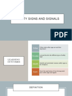 Safety Signs and Signals Presentation