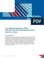 Installation Handbook: Cross-Linked Polyethylene (PEX) Hot-And Cold-Water Distribution Systems and Service Lines