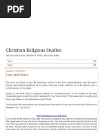 Christian Religious Studies - Law and Grace 1