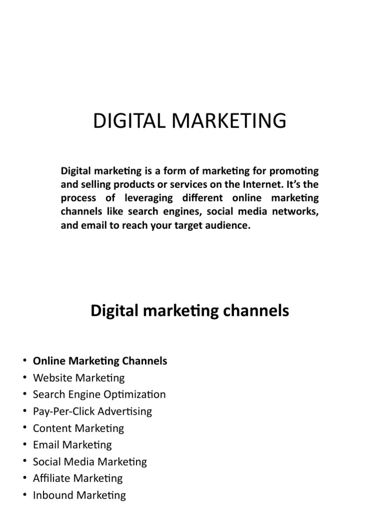 Digital Marketing: Bab 1 - Pengantar Dunia Pemasaran Digital