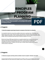 1 - Principles of Program Planning