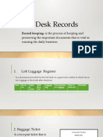 Bell Desk Records: Record Keeping-Is The Process of Keeping and