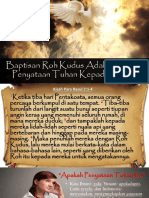 Preaching - Baptisan Roh Kudus Adalah Bentuk Penyataan Tuhan Kepada Gereja (Khotbah Di KM, 04 Juni 2022)