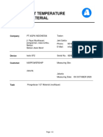 Report Test Temperature Thermal Material 1