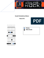 Escala Pentatónica Menor Patro N°2: E A D G B E
