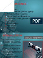 Virtual Keyboard Typing