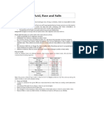 Acid Base and Salts Notes