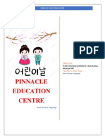 Pinnacle Korean Vowel and Consonant