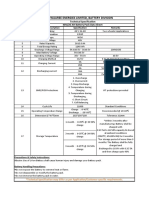 Waaree Energies Limited, Battery Division: Technical Specification 48V/26 AH Battery Pack Data Sheet