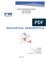 TRABAJO ESCRITO DE  GEOMETRIA DESCRIPTIVA