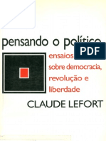 LAEFORT, Claude Pensando o Politico