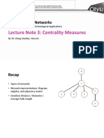 W3 Centrality Measures