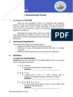 I. Introductory Concept: SHS-Physical Science (Intermolecular Forces)