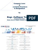 Engr. Zulfiquar Tahmid: Company Laws & Secretarial Practices in Bangladesh by