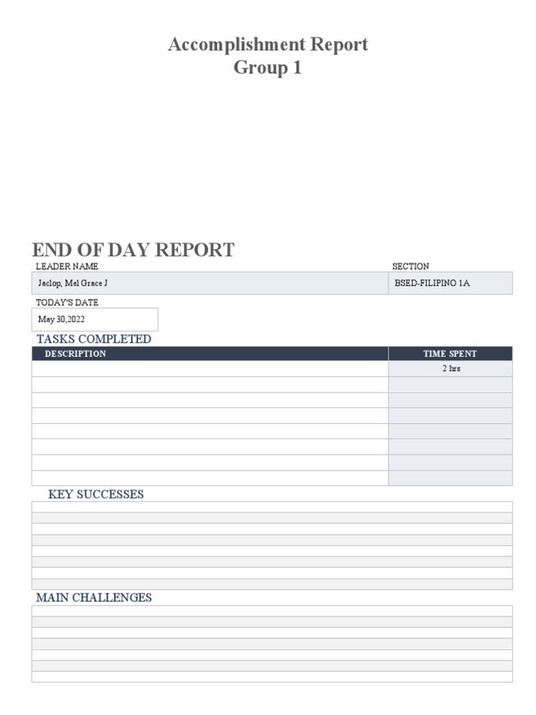 IC End of Day Report 11246 WORD PDF