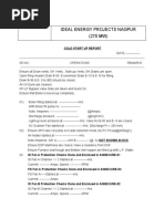 Cold Light Up Operational Checklist