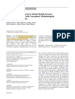 Implementation Research in Mental Health Services - An Emerging Science With Conceptual, Methodological, and Training Challenges