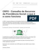 CRPS - Conselho de Recursos da Previdência Social - o que é e como funciona