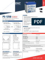 Features: Rechargeable Sealed Lead Acid Battery PS - General Purpose Series