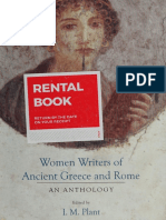 Women Writers of Ancient Greece and Rome An Anthology