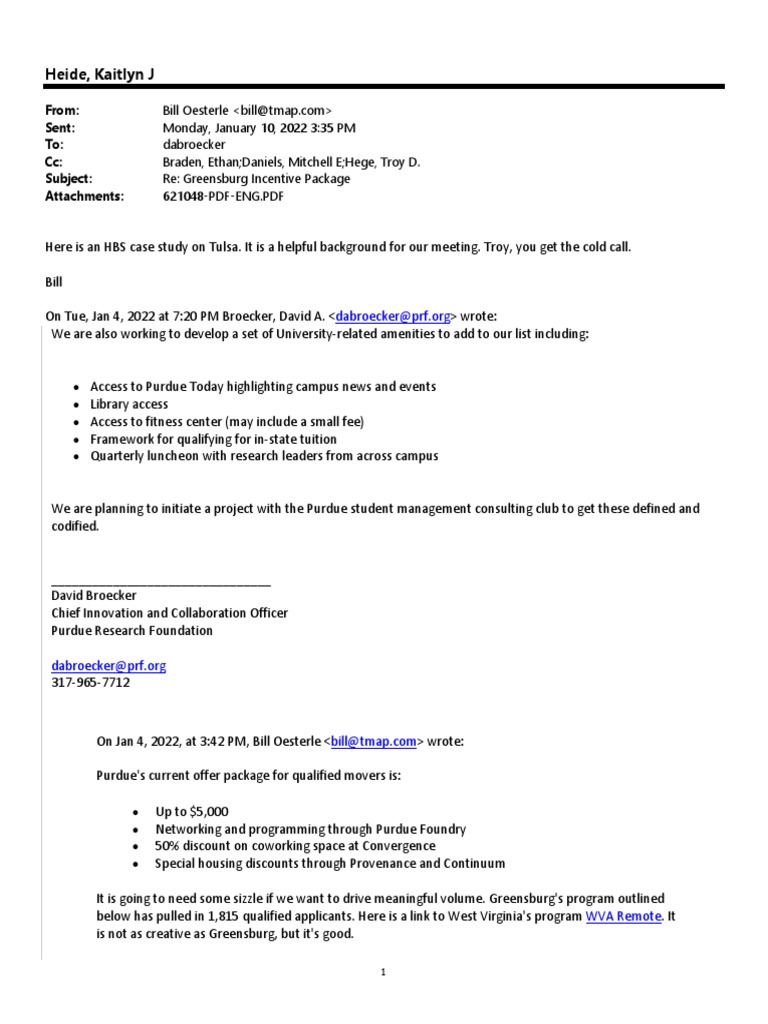 Purdue MakeMyMove Emails | PDF