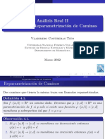 Reparametrización de caminos rectificables