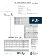 "KMS" and "KMSA" Series Metering Pumps: Data Sheet