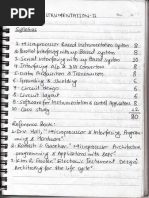 Instrumentation II Handwritten Notes