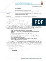 Carta # - Notificación A Inspector - Observac. Informe Mensual 08 - Ejecución - Item 08