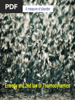 Entropy and 2nd Law of Thermodynamics: A Measure of Disorder