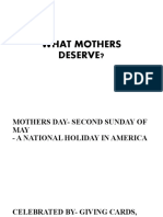 What Mothers Deserve