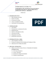 Informe mensual de obra No 16