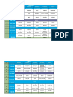 Horario de clases semanal de primaria