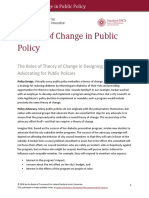 Theory of Change in Public Policy